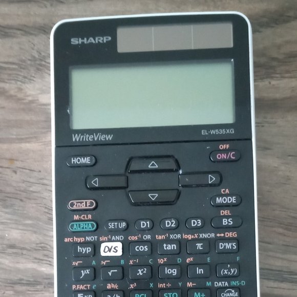 Sharp EL-W535XG WriteView Scientific Calculator , Tested & Working, Dual power - Picture 3 of 4